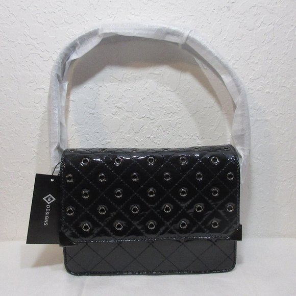 Vera Bradley Cole Mini Shoulder Bag Glossy NAVY MSRP $575 Limited Edition NWT! - Picture 3 of 15